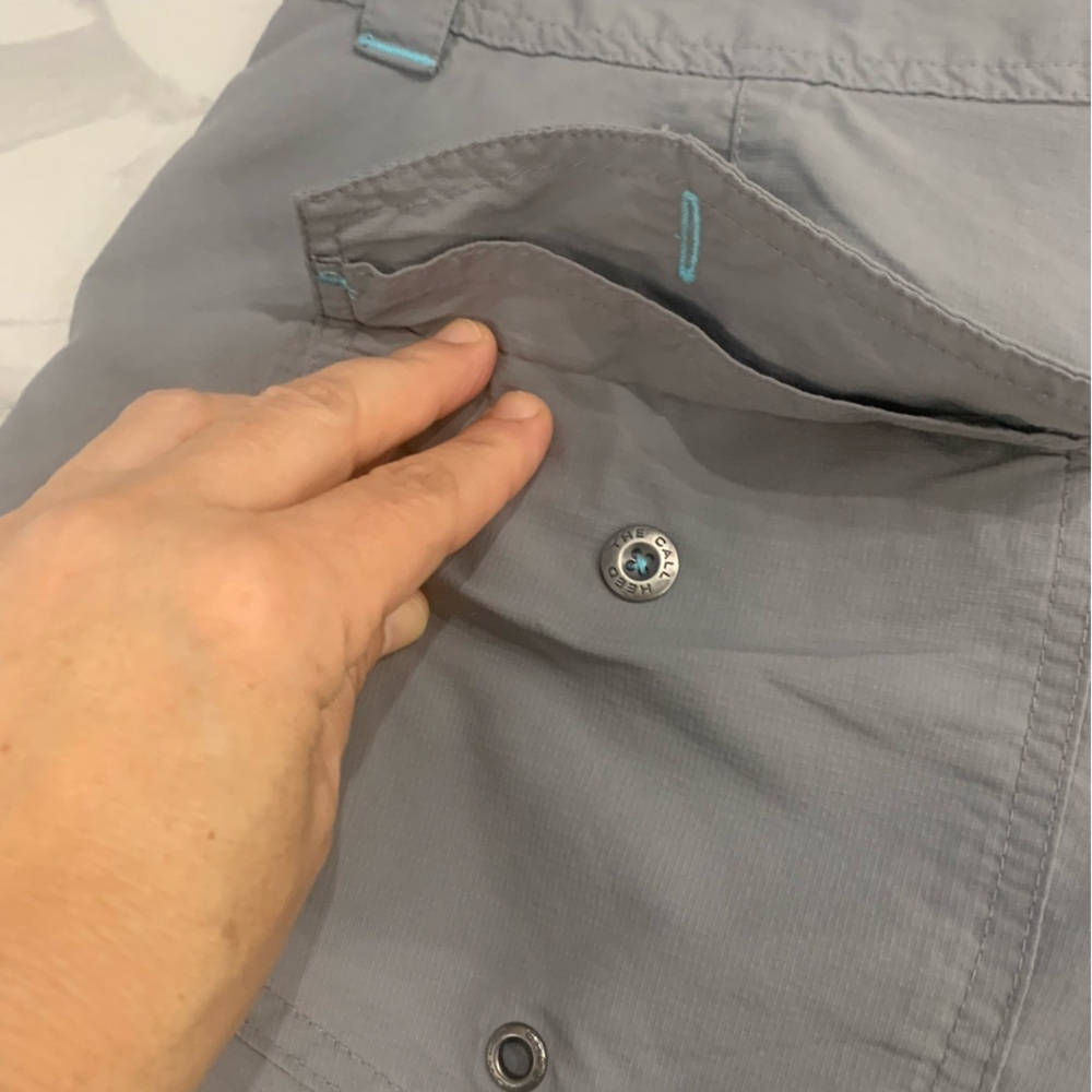 Howler Brothers Shorts Mens 36 Horizon Hybrid Blue Gray Nylon Ripstop Quick Dry - Picture 9 of 12